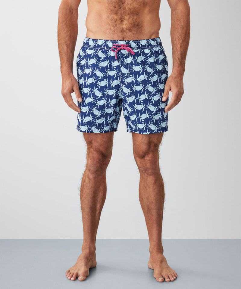 Crab Swim Shorts - Navy-GAZMAN