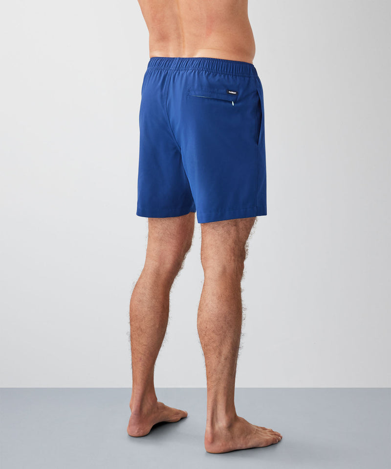 Plain Swim Shorts - Blue-GAZMAN