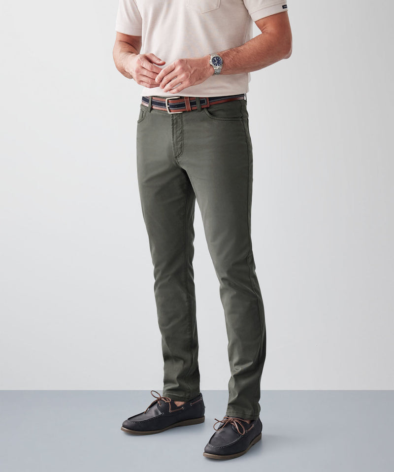 Modern Stretch 5 Pocket Pants - Forest-GAZMAN