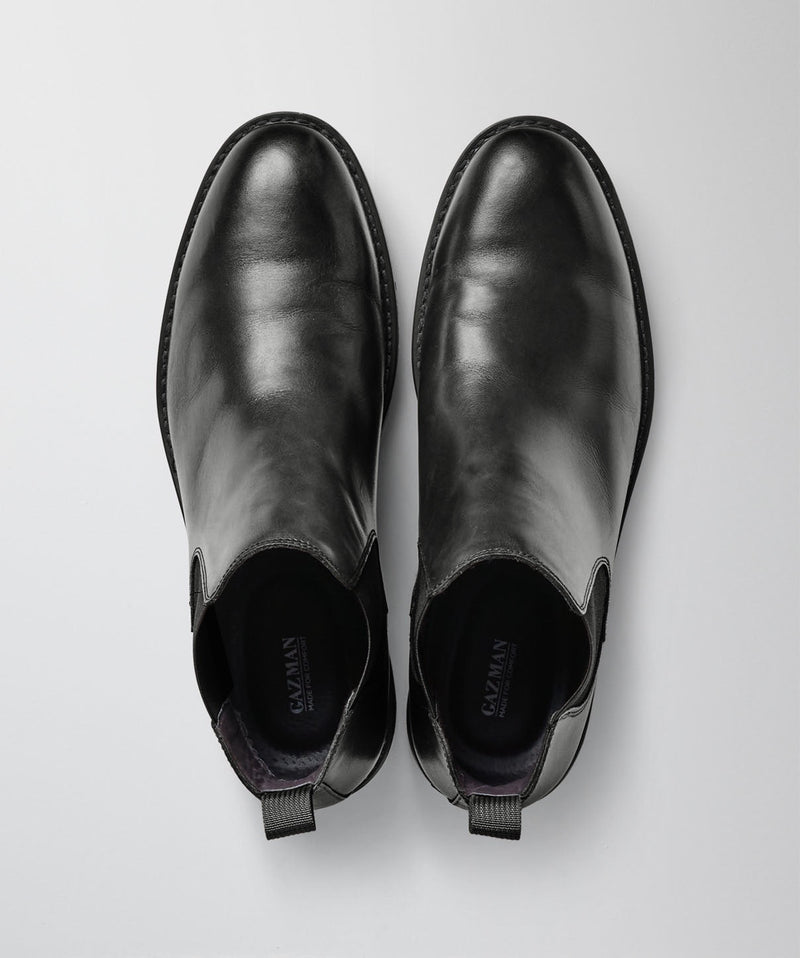 Leather Chelsea Boot - Black-GAZMAN