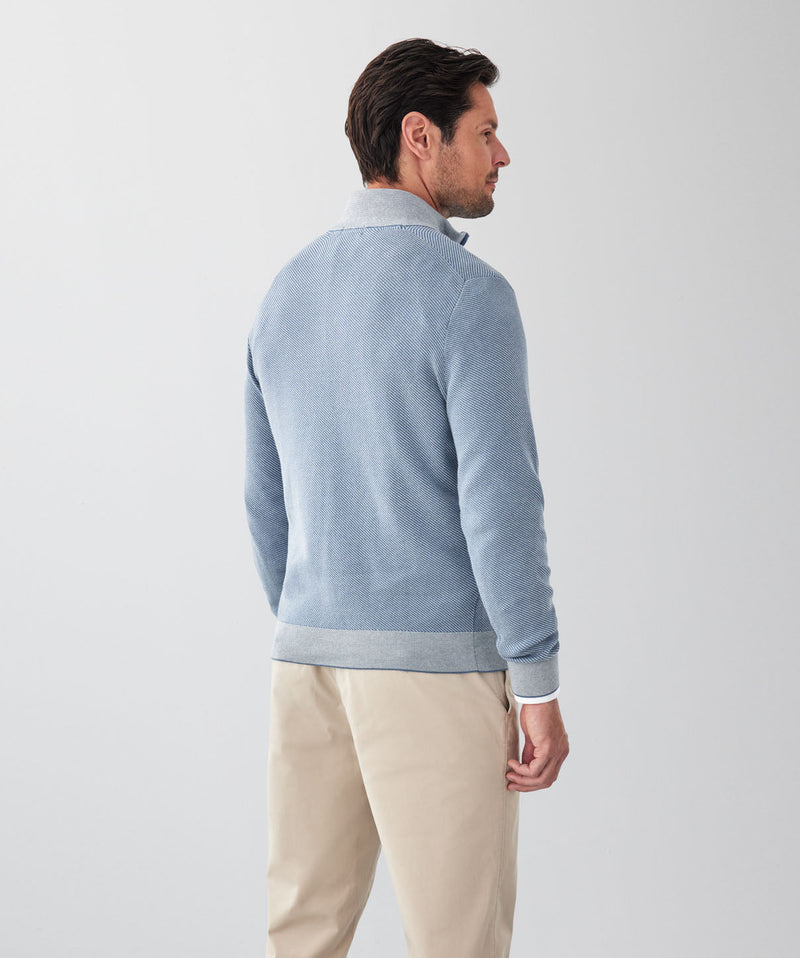Twill High Flex Half Zip - Steel-GAZMAN