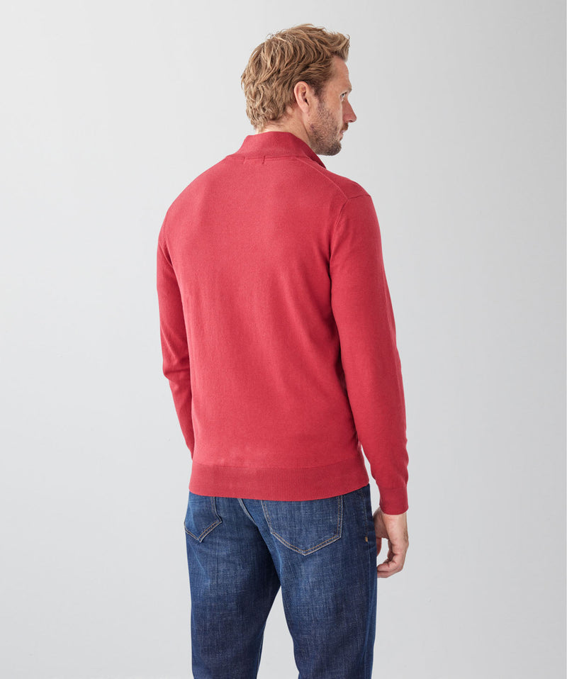 High Flex Half Zip Knit - Red-GAZMAN