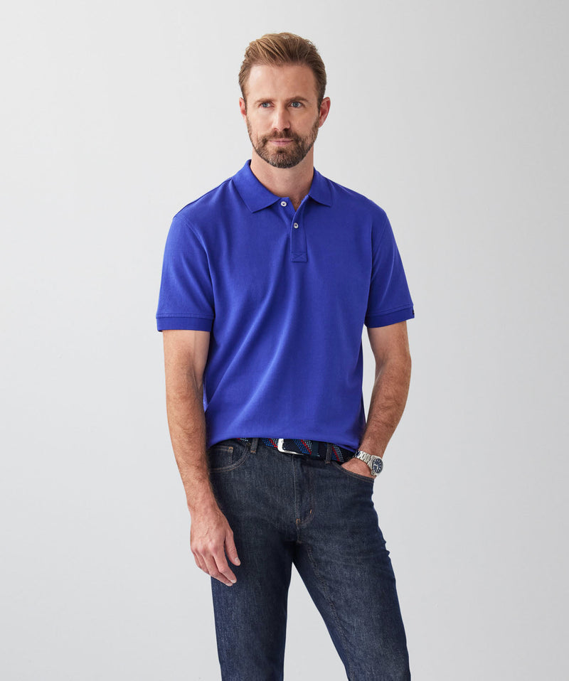 Classic Pique Polo - Cobalt-GAZMAN