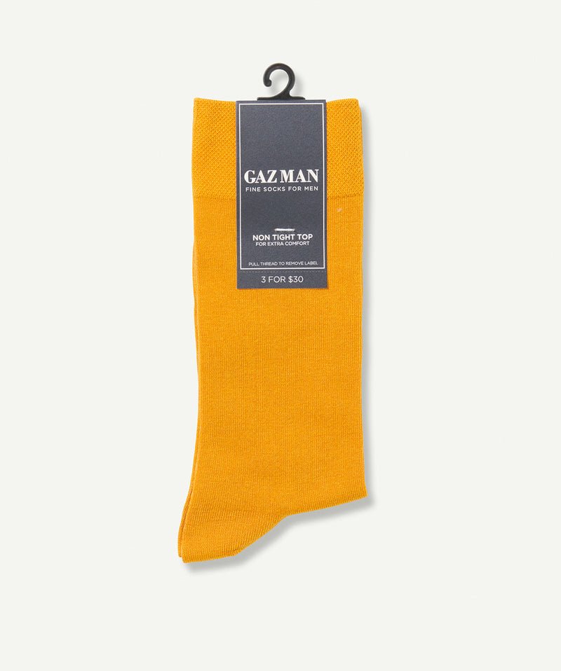 Non Tight Sock - Golden Yellow-GAZMAN