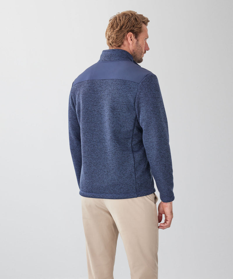 GAZFLEX Zip Through Sweat - Denim Mix-GAZMAN