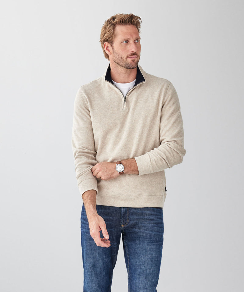 Half Zip Sweat - Sand-GAZMAN