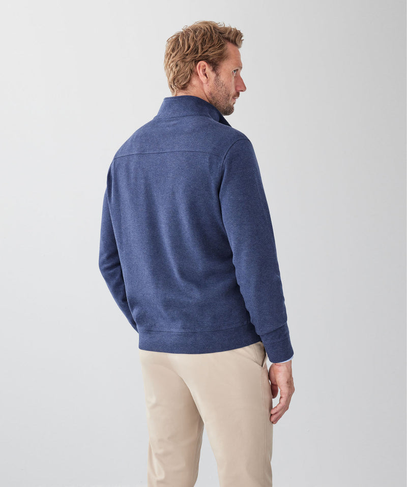 Half Zip Sweat - Navy-GAZMAN