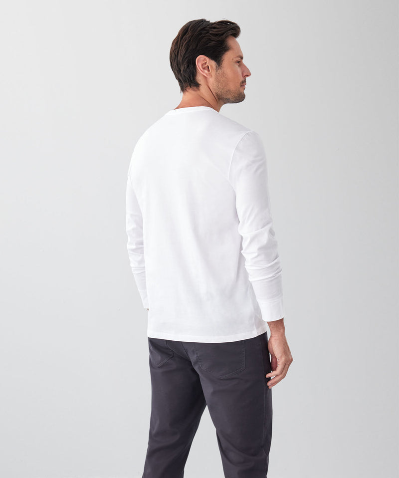 Long Sleeve T-Shirt - White-GAZMAN