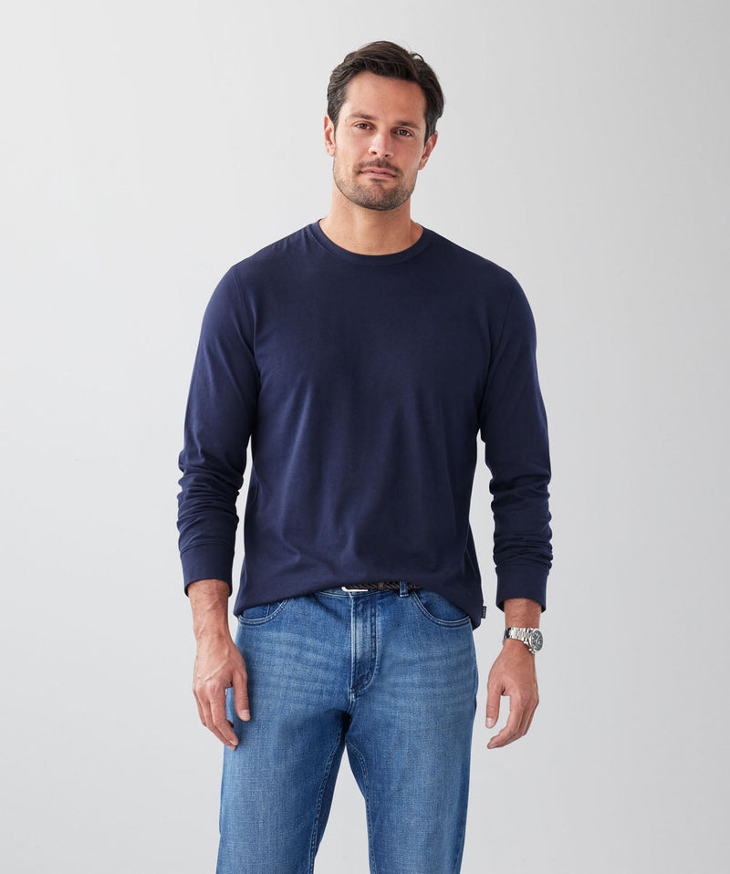 Long Sleeve T-Shirt - Dark Navy-GAZMAN