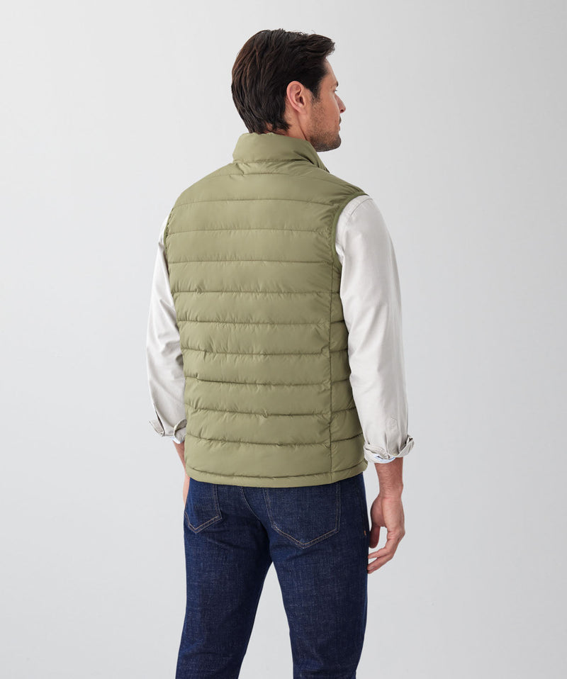 Lightweight Puffer Vest - Khaki-GAZMAN
