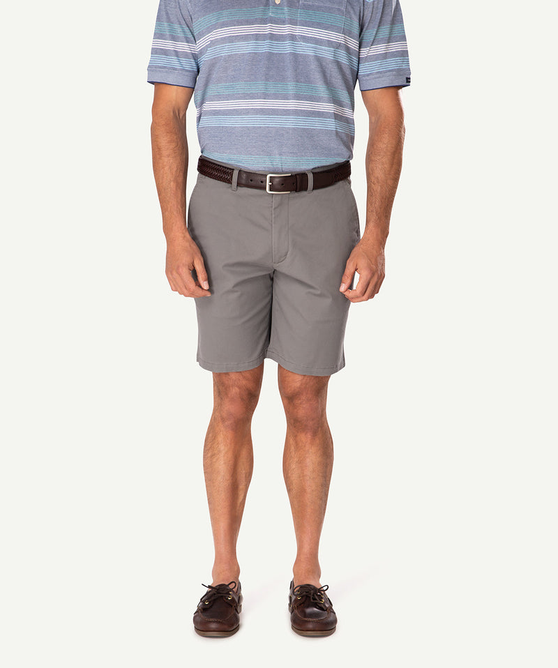 Comfort Twill Shorts - Cement-GAZMAN-1