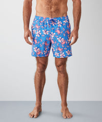 Tropical Crab Swim Shorts - Blue-GAZMAN