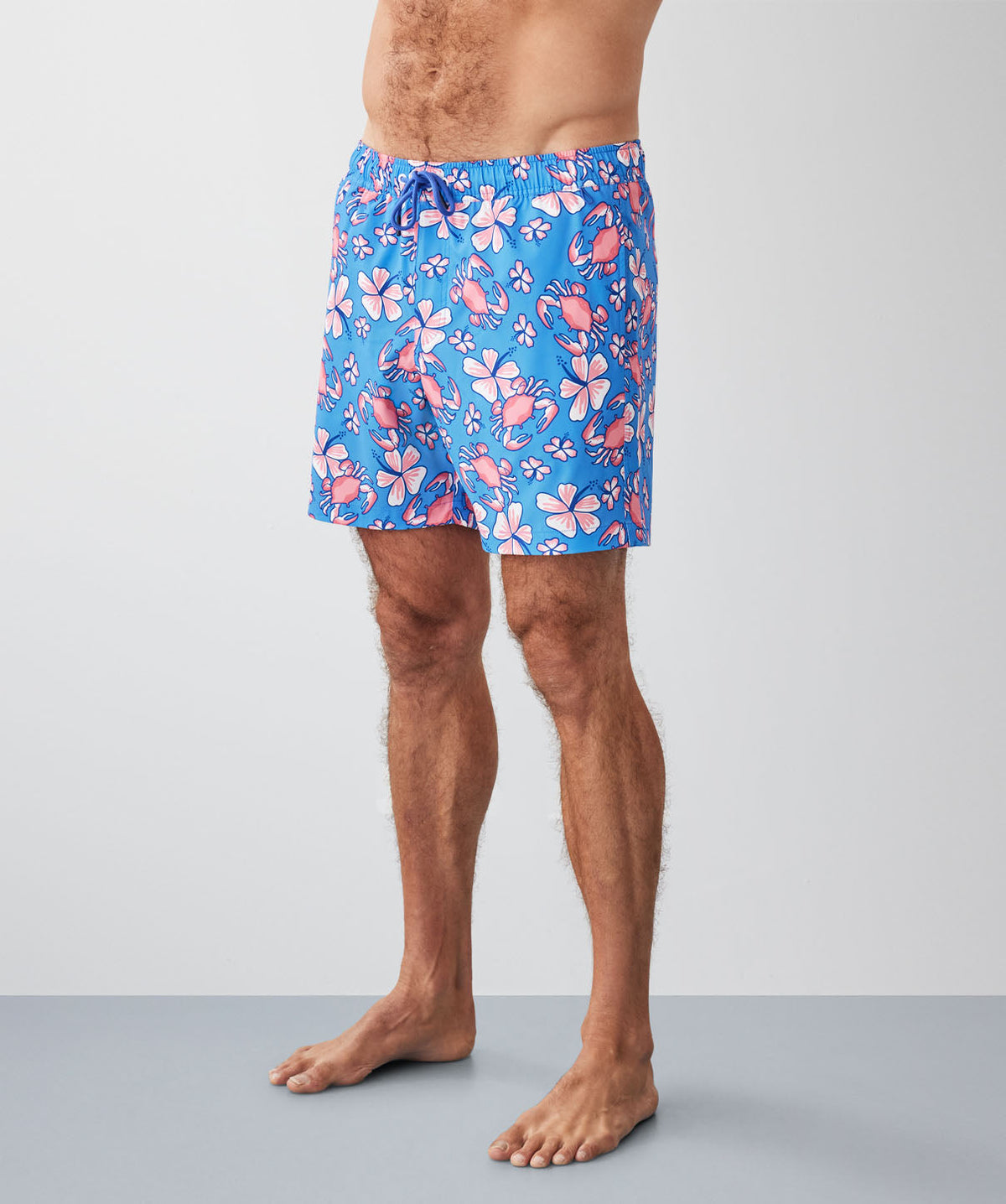 Tropical Crab Swim Shorts - Blue-GAZMAN