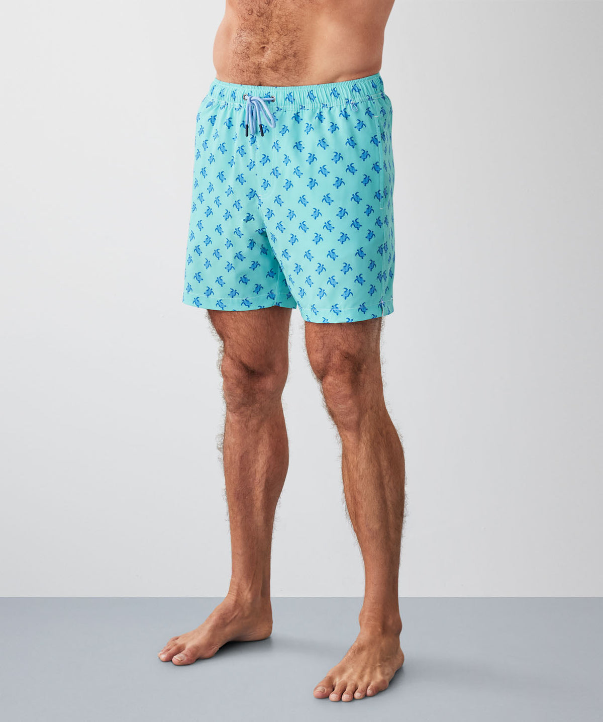 Geo Turtle Swim Shorts - Aqua-GAZMAN