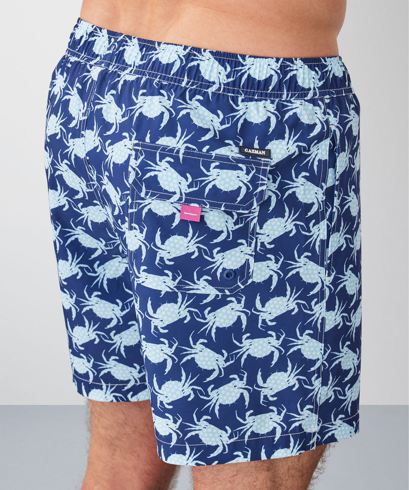 Crab Swim Shorts - Navy-GAZMAN
