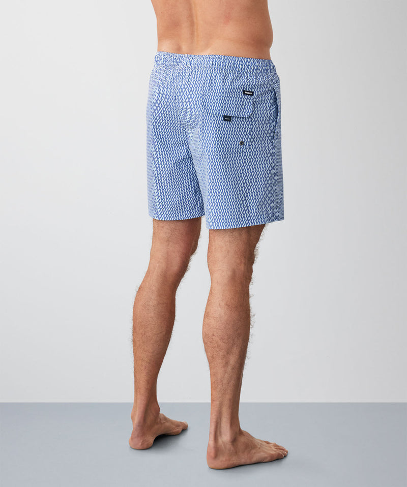 Geo Swim Shorts - Blue-GAZMAN