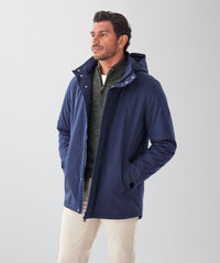 Stadium Hooded Jacket - Navy-GAZMAN
