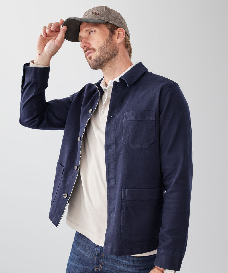 Davies Chore Jacket - Navy-GAZMAN