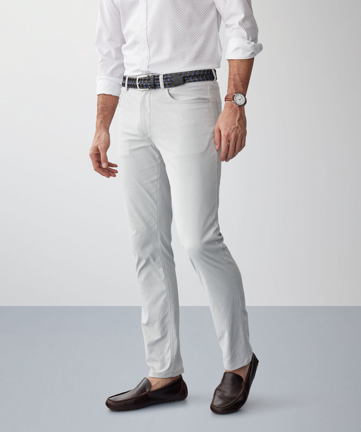 GAZFLEX Performance Pants - Light Grey-GAZMAN