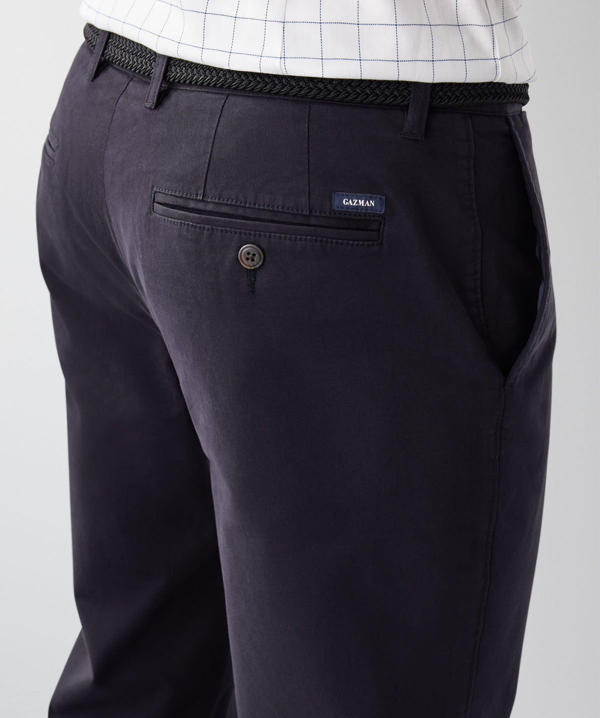 Comfort Chino Pants - Black-GAZMAN