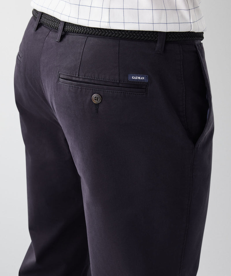 Comfort Chino Pants - Black-GAZMAN
