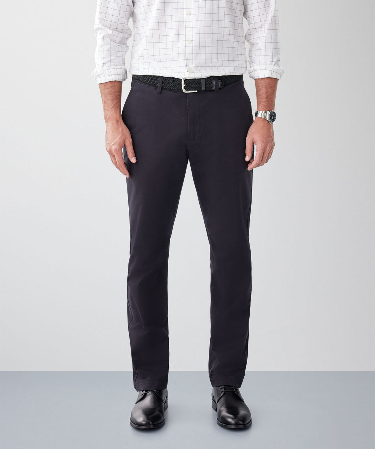 Comfort Chino Pants - Black-GAZMAN