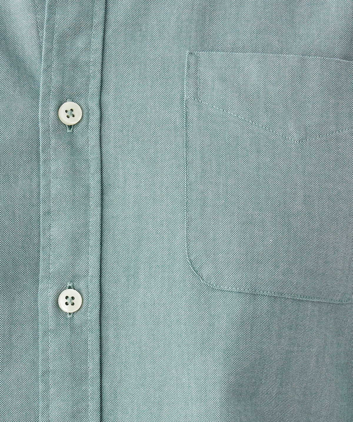 Tailored Fit Plain Casual Oxford Long Sleeve Shirt - Green-GAZMAN