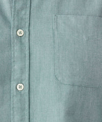 Tailored Fit Plain Casual Oxford Long Sleeve Shirt - Green-GAZMAN