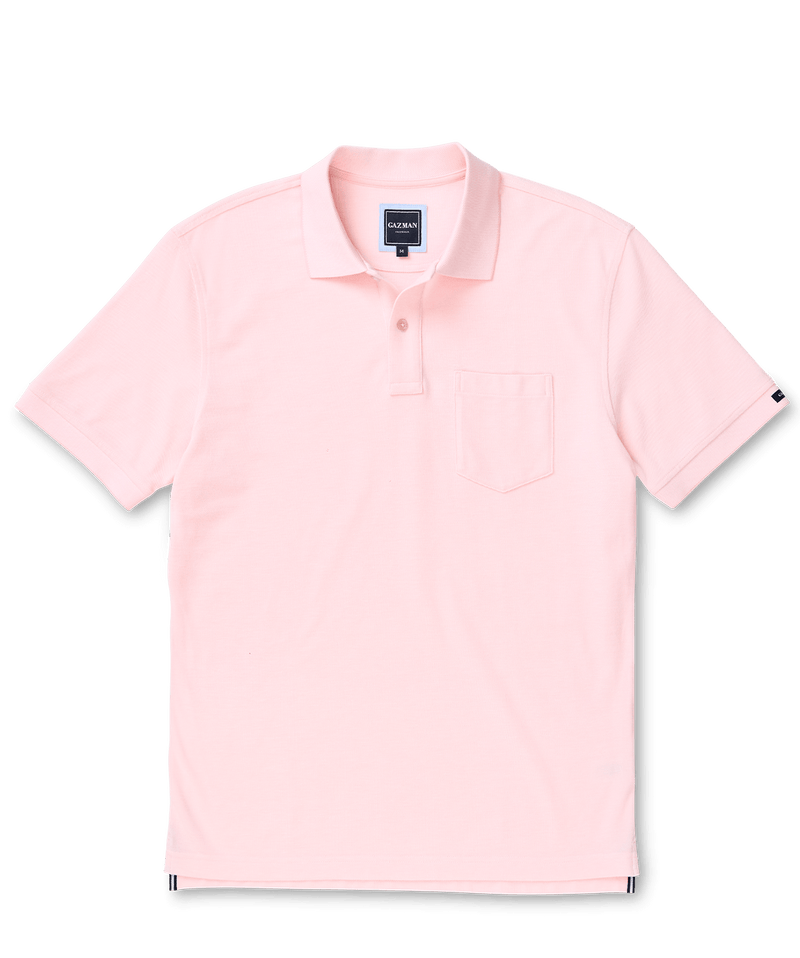 Oxford Pocket Polo - Pale Pink-GAZMAN