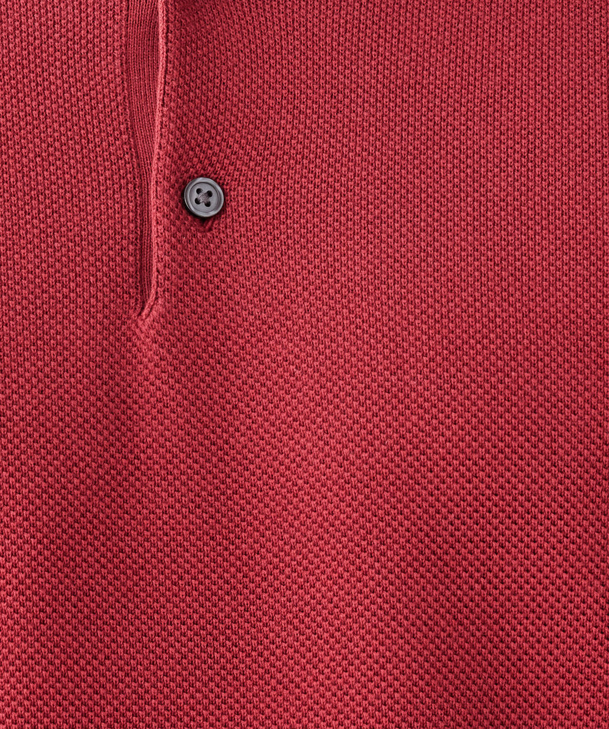 Textured Knit Polo - Red-GAZMAN