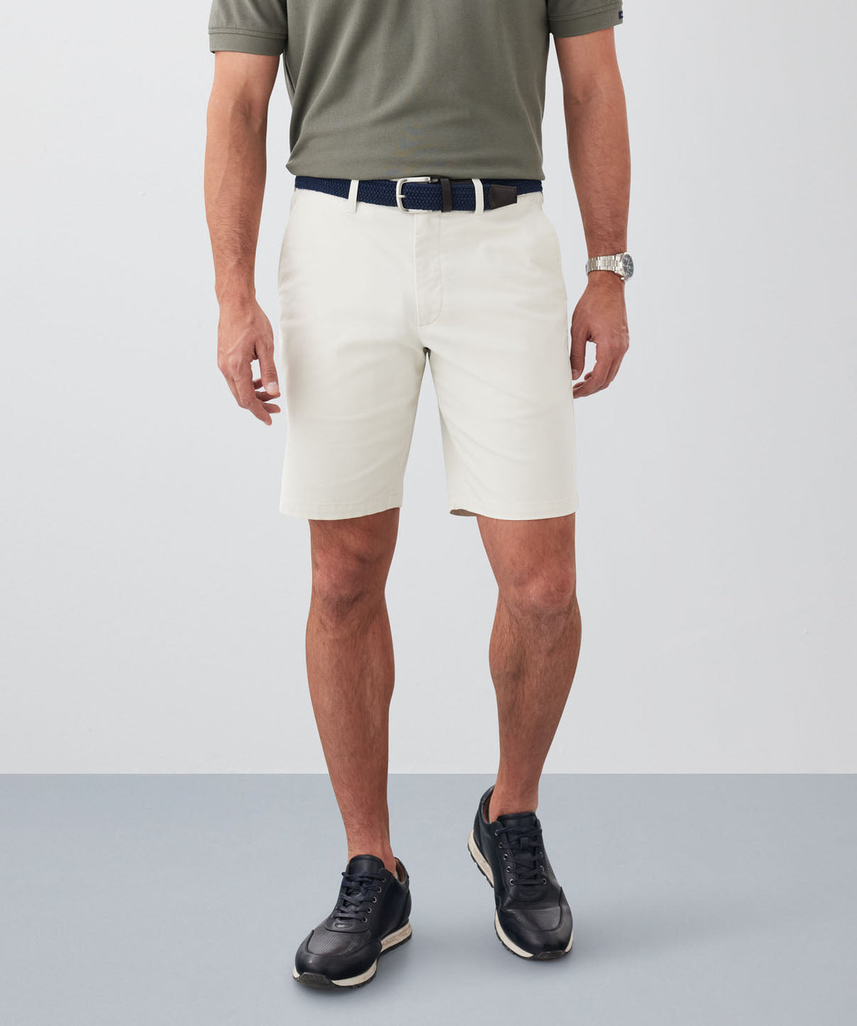 Comfort Twill Shorts - Stone-GAZMAN
