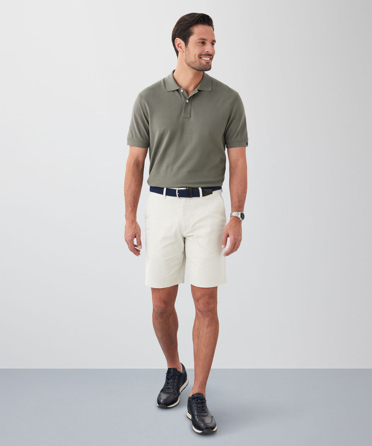 Comfort Twill Shorts - Stone-GAZMAN