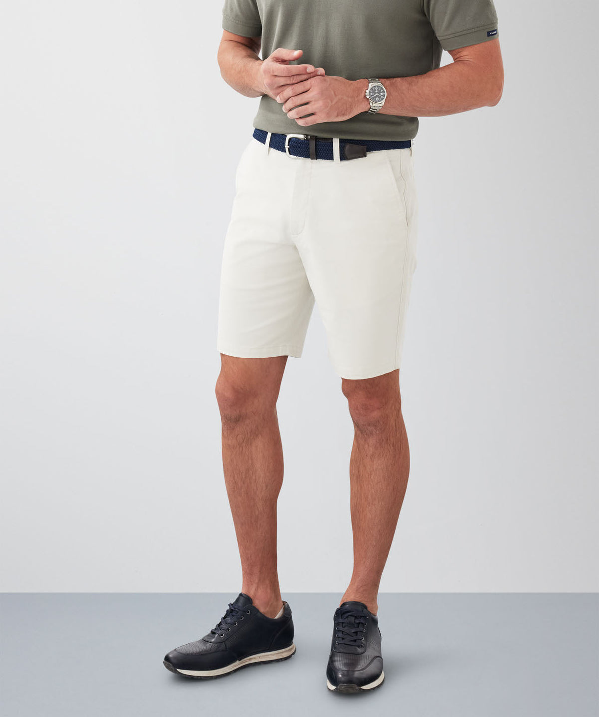 Comfort Twill Shorts - Stone-GAZMAN