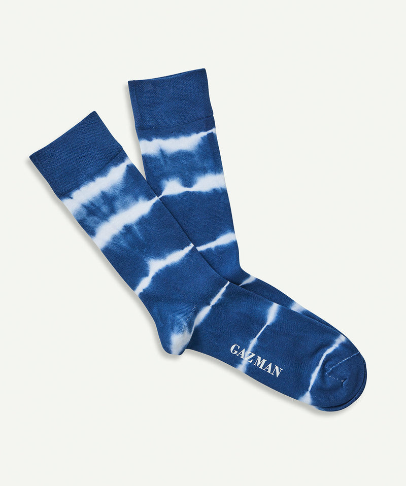 Non Tight Tie Dye Sock - Navy-GAZMAN-1