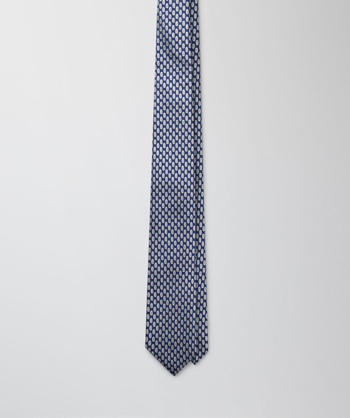 Silk Dot Tie - Blue-GAZMAN