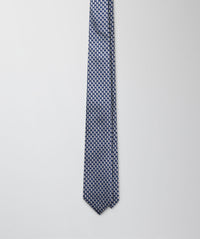 Silk Dot Tie - Blue-GAZMAN
