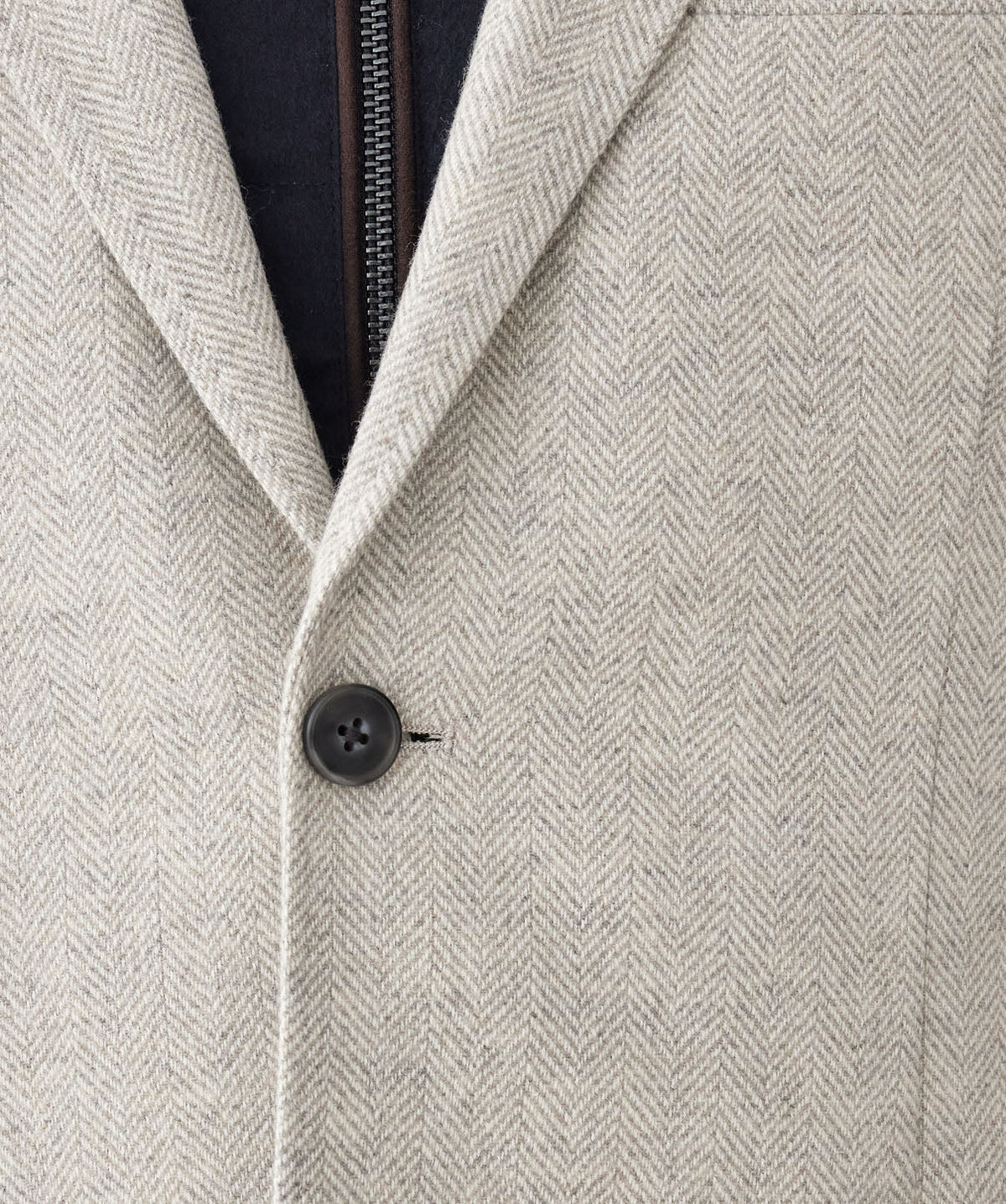 Wool Blend Unstructured Sports Jacket - Grey Melange-GAZMAN
