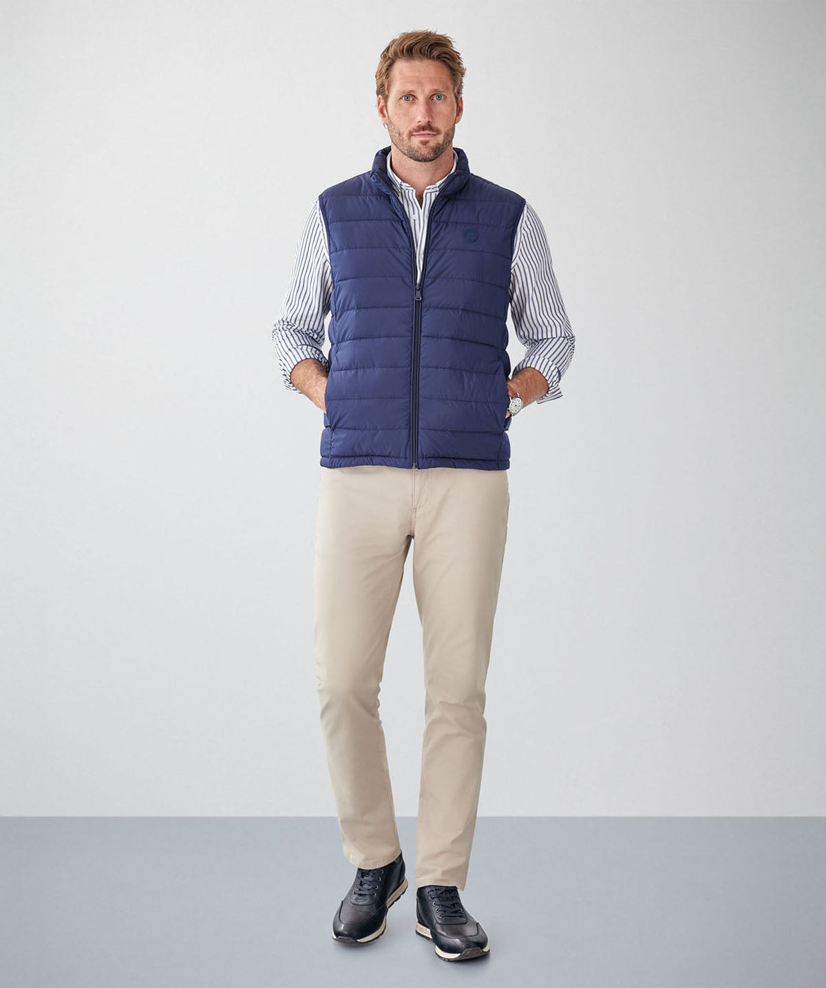 Lightweight Puffer Vest - Navy-GAZMAN